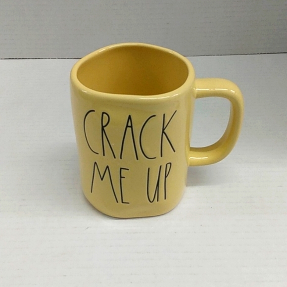 Rae Dunn Yellow Crack Me Up Easter Mug - Picture 1 of 4